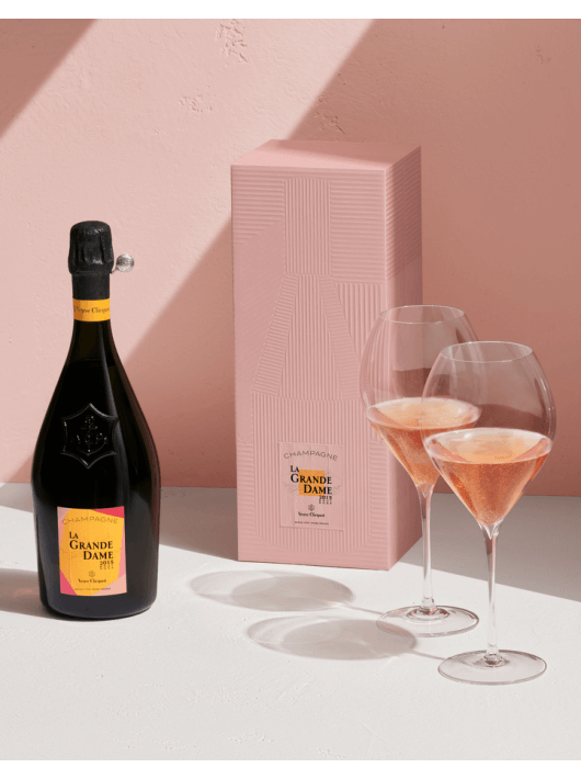 Veuve Clicquot Set 2 verres & La Grande Dame Rosé BY Paola Paronetto Vintage 2015 - 75 cl