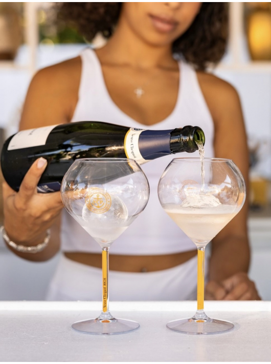 Veuve Clicquot Set 2 Glasses & Rich brut ice - 75 cl