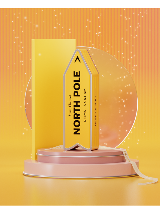Veuve Clicquot Métal Giftbox Personnalisé "ARROW" Brut Carte Jaune - 75 cl