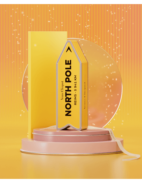 Veuve Clicquot Personalisierte Metal Geschenkbox "ARROW" Yellow Label Brut - 75 cl