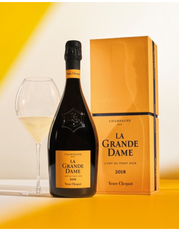 Veuve Clicquot Set 2 Gläser & La Grande Dame Brut Vintage 2018 - 75 cl