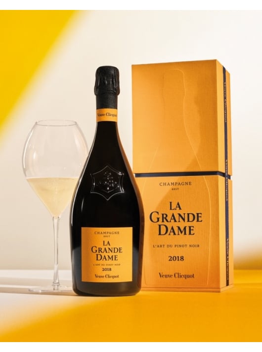 Veuve Clicquot Set 2 glasses & La Grande Dame Brut Vintage 2018 - 75 cl