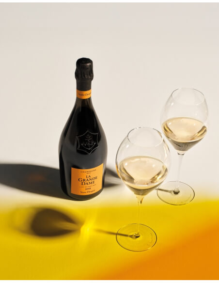 Veuve Clicquot Set 2 glasses & La Grande Dame Brut Vintage 2018 - 75 cl