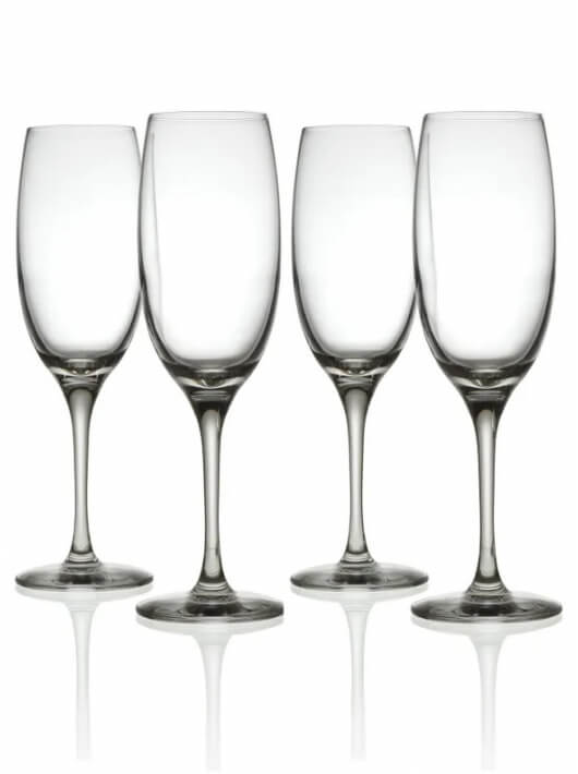 ALESSI 4 Flûtes à champagne