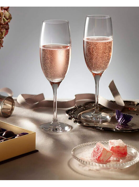 ALESSI 4 Flûtes à champagne