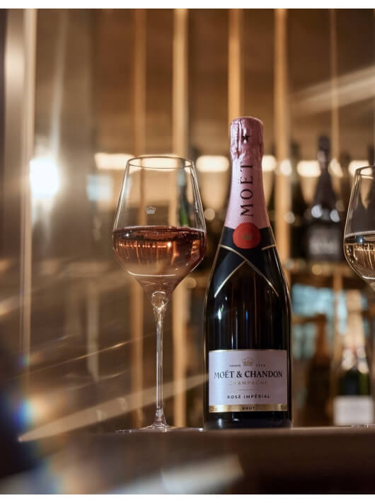 Moët & Chandon Set 2 Gläser & 1 Giftbox Rosé Impérial - 75 cl