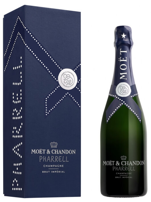 Moët & Chandon X PHARRELL WILLIAMS Set 2 Gläser & 2 Giftbox Brut & Nectar Impérial - 2 x 75 cl