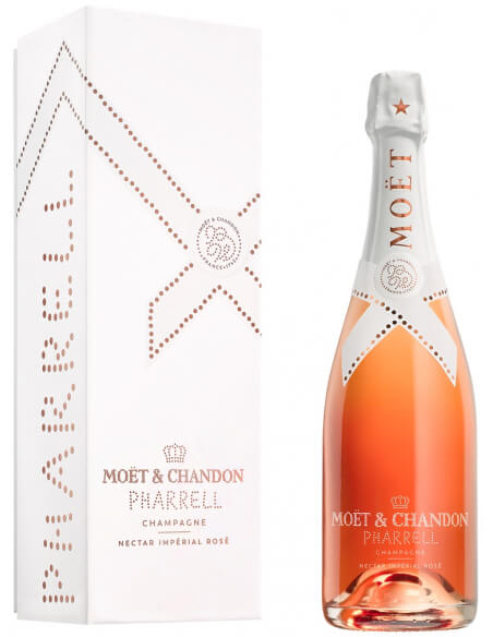 Moët & Chandon X PHARRELL WILLIAMS Set 2 verres & 2 coffrets Brut & Nectar Impérial - 2 x 75 cl