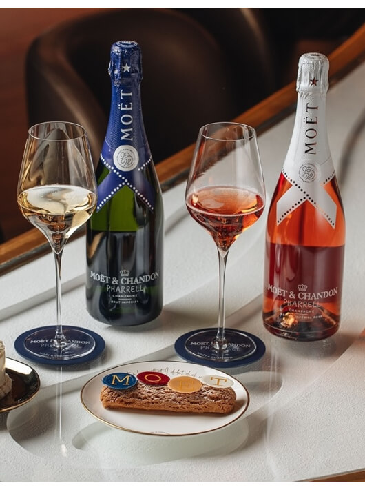 Moët & Chandon X PHARRELL WILLIAMS Set 2 Gläser & 2 Giftbox Brut & Nectar Impérial - 2 x 75 cl
