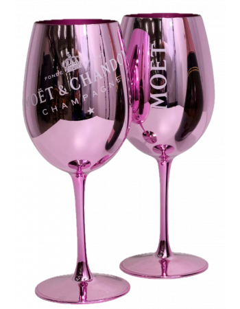 Moët & Chandon Set 2 verres céramique rose & Brut Impérial "Happy Birthday" Isotherm Metal Giftbox - 75 CL 2