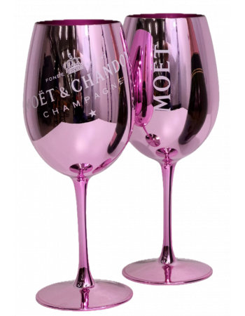 Moët & Chandon Set of 2 pink ceramic glasses & Brut Impérial "Happy Birthday" Isotherm Metal Giftbox - 75 CL 2