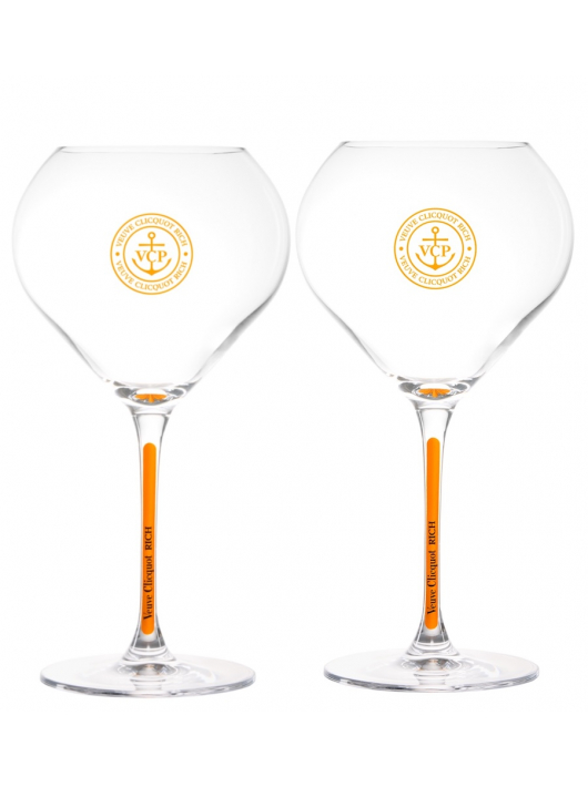 Veuve Clicquot Set 2 Glasses & Rich rosé ice - 75 cl