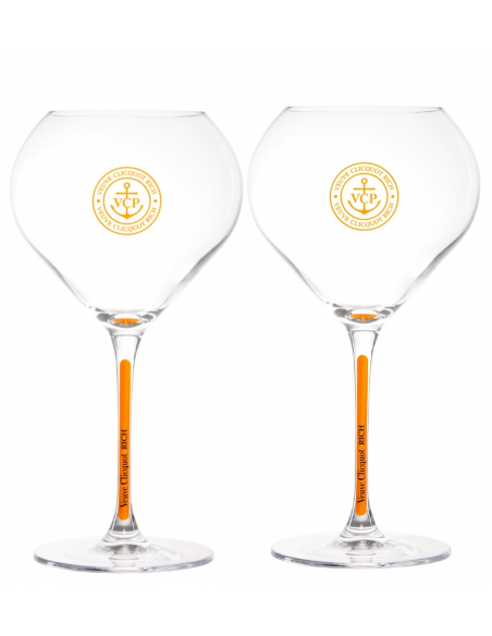 Veuve Clicquot Set 2 Glasses & Rich rosé ice - 75 cl