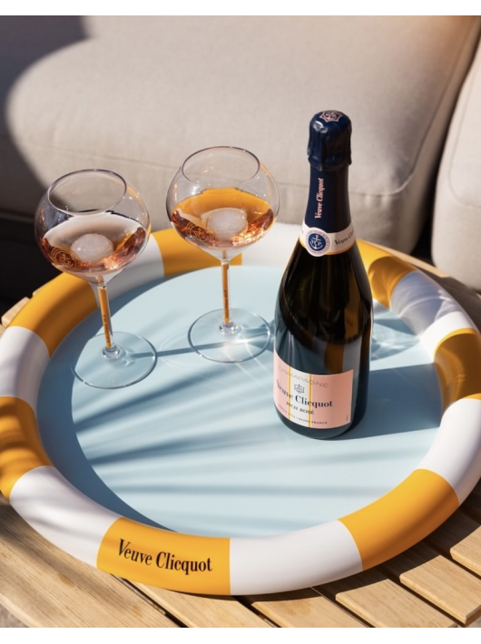 Two Bottles of Veuve Clicquot Rose Champagne 75cl in Luxury