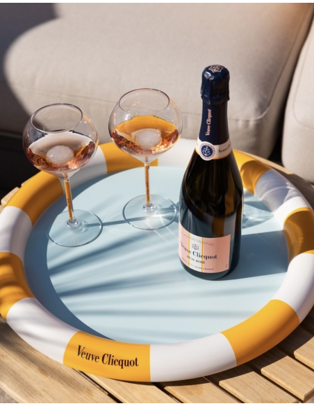 Veuve Clicquot Set 2 Glasses & Rich rosé ice - 75 cl