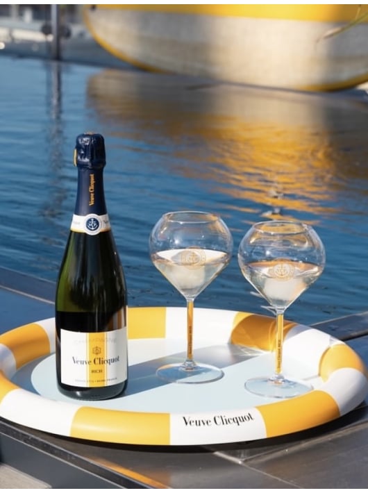Veuve Clicquot Set 2 Glasses & Rich brut ice - 75 cl