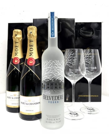 Belvedere Vodka & Champagne Set Cocktail Royale