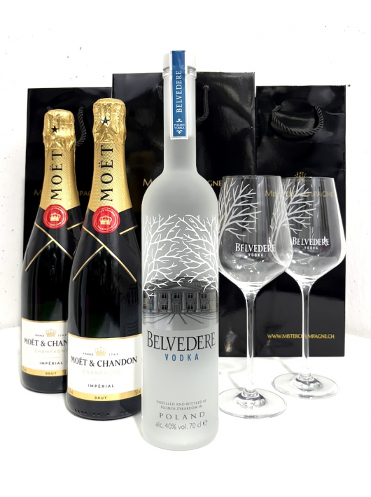 Belvedere Vodka & Champagne Set Cocktail Royale