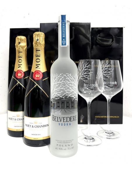 Belvedere Vodka & Champagne Set Cocktail Royale
