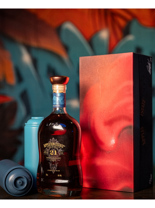 RUM Appleton Estate N°185/200 - 21 YEARS x BOOGIE LIMITED EDITION - 43% - 70 CL