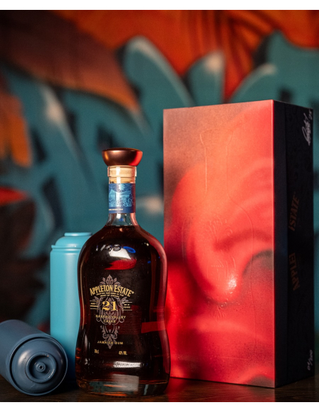 RUM Appleton Estate N°185/200 - 21 YEARS x BOOGIE LIMITED EDITION - 43% - 70 CL