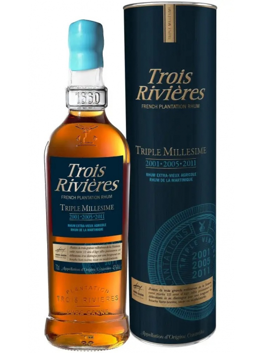 RHUM TROIS RIVIÈRES Triple Millésime 2001/2005/2011 - 42% - 70 cl