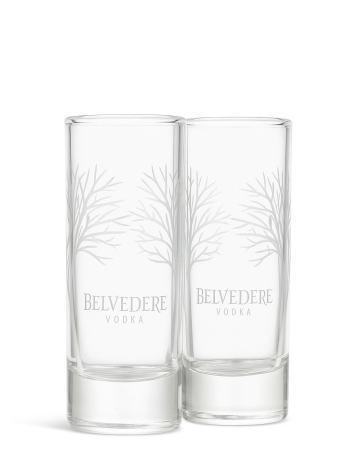 Belvedere Vodka 2 Mini Shot Glasses