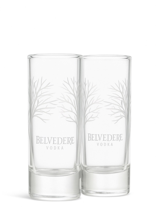 Belvedere Vodka 2 Mini Shot Glasses