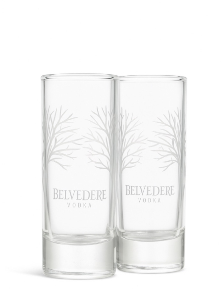 Belvedere Vodka 2 Mini Shot Glasses