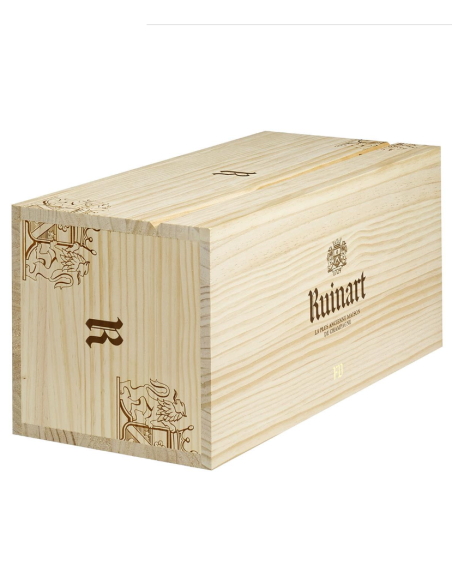 Ruinart Personalisierung Holzkiste maximal 6 goldene Buchstaben