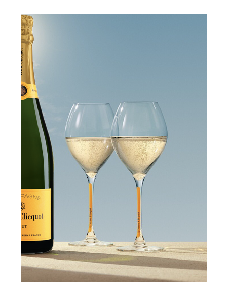 Veuve Clicquot 2 Glasses 28 cl