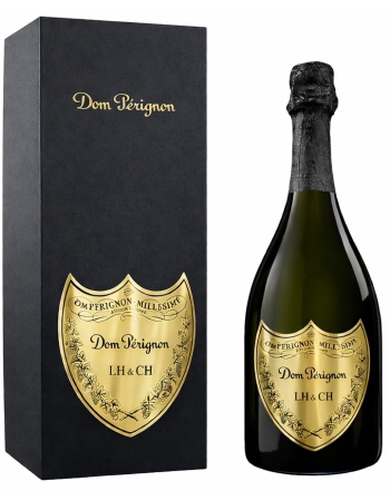 Dom Pérignon Vintage 2015 Giftbox & personalisierte Flasche mit Gravur auf Metallschild - 75 cl