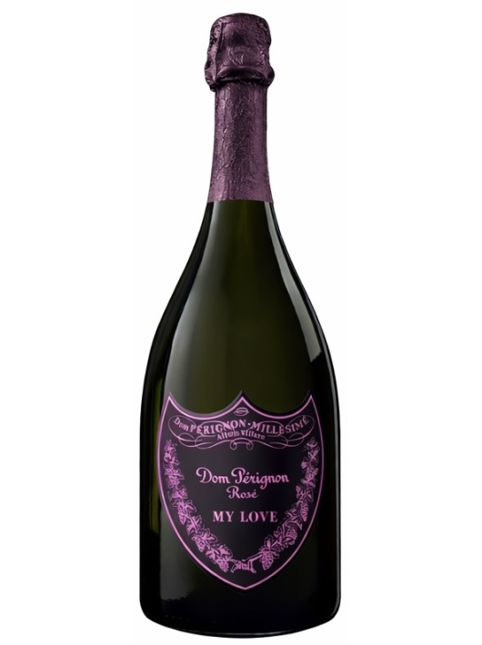 Dom Pérignon Personalisiertes Flaschenschild aus Metall - maximal 8 Buchstaben