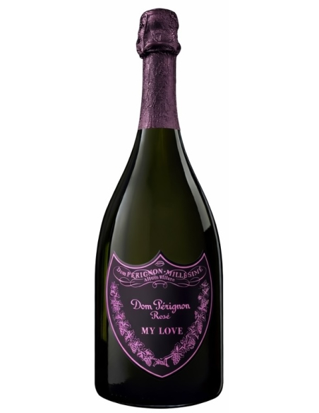 Dom Pérignon Personalisiertes Flaschenschild aus Metall - maximal 8 Buchstaben