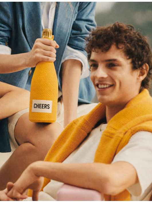 Veuve Clicquot Label Brut Ice Jacket "CHEERS" - 75 cl