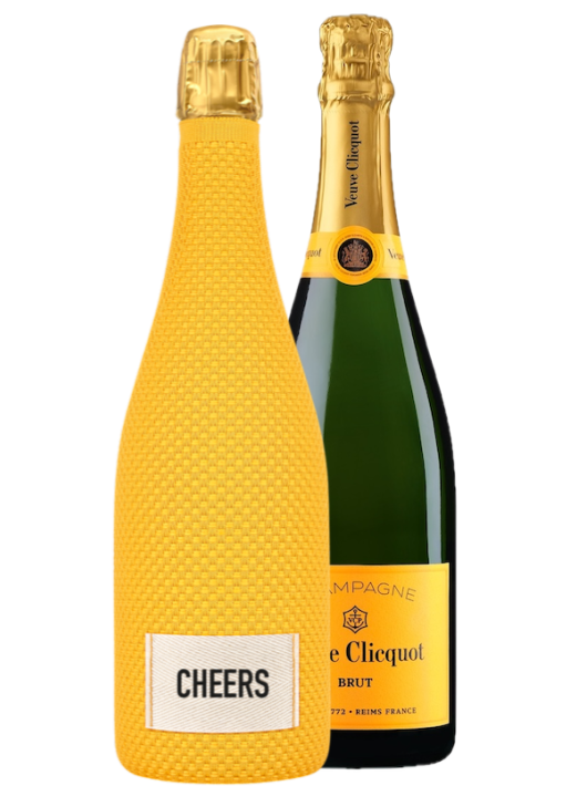 Veuve Clicquot Label Brut Ice Jacket "CHEERS" - 75 cl