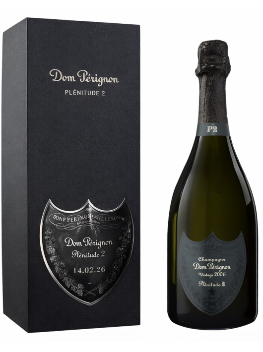 Dom Pérignon P2 Vintage 2006 Giftbox mit Gravur auf Metallschild - 75 cl