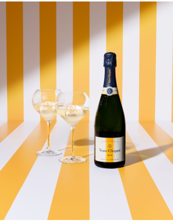 Veuve Clicquot Set 6 Rich Glasses & brut ice - 6 x 75 cl
