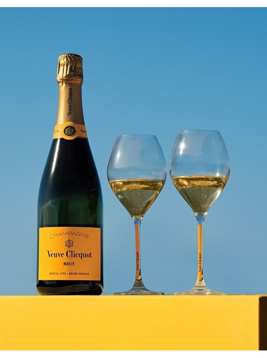 Veuve Clicquot Set 2 Verres & 1 Carte Jaune Brut - 75 cl