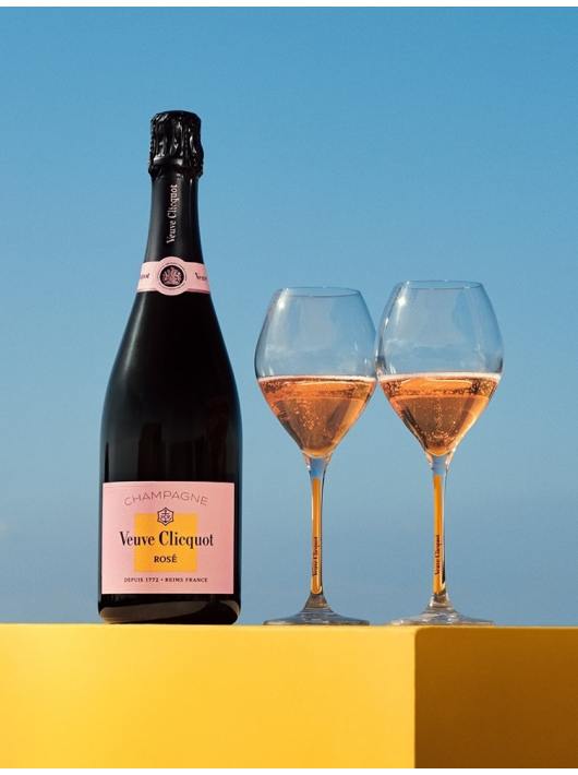 Veuve Clicquot Set 2 glasses & 1 Rosé - 75 cl