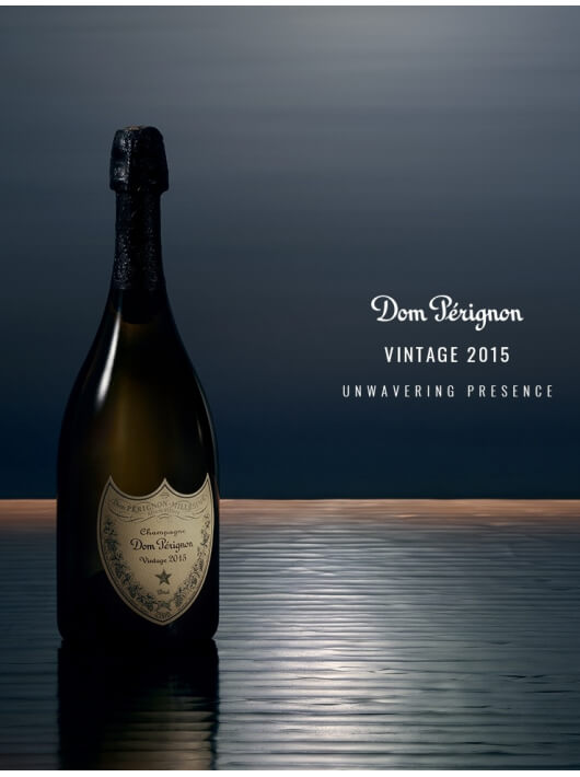 Dom Pérignon SET 2 VERRES 40 CL + 1 Coffret VINTAGE 2015 - 1 X 75 CL