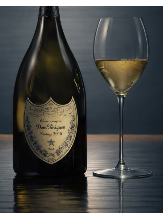 Dom Pérignon SET 2 VERRES 40 CL + 1 Coffret VINTAGE 2015 - 1 X 75 CL