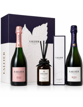 LALLIER CHAMPAGNE Giftset KUKUI & DUO Rosé & Brut Réflexion R.021 - 75cl