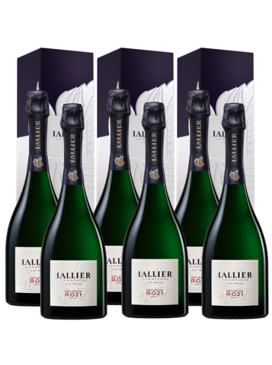 LALLIER CHAMPAGNE Brut Réflexion R.021 - 6 x 75cl