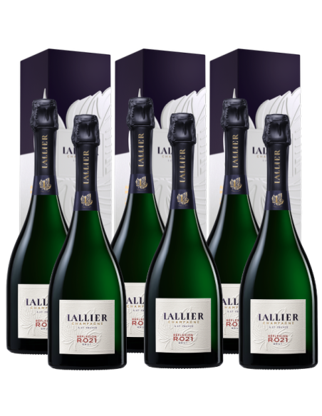 LALLIER CHAMPAGNE Brut Réflexion R.021 - 6 x 75cl