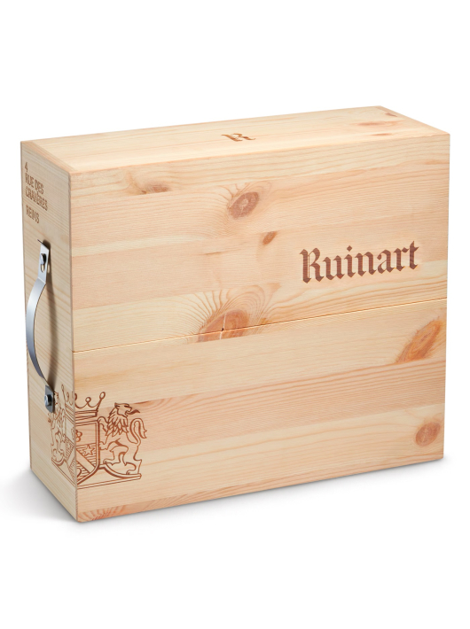 Ruinart HOLZKISTE MIT DEM TRIO Blanc, Rosé, Brut - 3 x 75 cl