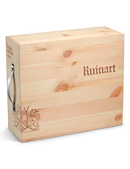Ruinart HOLZKISTE MIT DEM TRIO Blanc, Rosé, Brut - 3 x 75 cl
