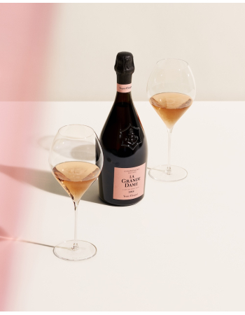 Veuve Clicquot Set 2 Glasses & La Grande Dame Rosé Vintage 2018 - 75 cl 2