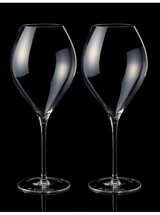 Veuve Clicquot Set 2 Gläser & La Grande Dame Rosé Vintage 2018 - 75 cl