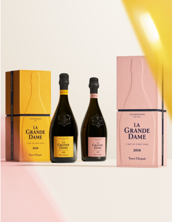 Veuve Clicquot Duo Set La Grande Dame 2018 Rosé & Brut - 2 x 75 cl